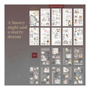 Poppy Crafts Christmas PET + Washi Paper Sticker Book - A Snowy Night and a Starry Dream