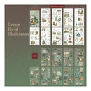 Poppy Crafts Christmas PET + Washi Paper Sticker Book - Green Field Christmas