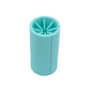 A light blue cylindrical plastic tool with a starburst-like interior pattern, shown on a plain white background.