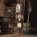 Poppy Crafts Embossed Cardstock Stickers - Metal Imprint - Date Plate