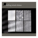 Poppy Crafts Embossed White Printed Vellum Paper - Falling Wind Chime