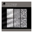Poppy Crafts Embossed White Printed Vellum Paper - Flower Language Condenses Frost