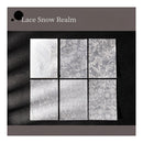 Poppy Crafts Embossed White Printed Vellum Paper - Lace Snow Realm