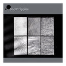 Poppy Crafts Embossed White Printed Vellum Paper - Snow Ripples