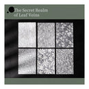 Poppy Crafts Embossed White Printed Vellum Paper - The Secret Realm of Leaf Veins