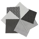Poppy Crafts Fabric Fat Quarter Bundle - Black