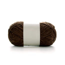 Poppy Crafts Fine Chenille Yarn 50g - Chocolate Brown
