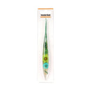 Crochet hook with floral design in packaging on a white background
