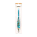 Blue crochet hook in packaging on a white background