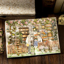 Poppy Crafts Full Garden of Books PET Stickers - Long Ladder of Flowers