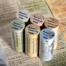 Poppy Crafts Master’s Manuscript Washi Tape Roll - Pushkin’s Quotes