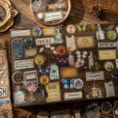 Poppy Crafts Old Dream Wandering PET Stickers - A Collection of Flower Arrangements