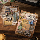 Poppy Crafts Old Dream Wandering PET Stickers - A Collection of Flower Arrangements