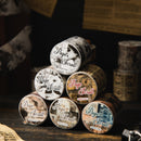Poppy Crafts Page Scroll Washi Sticker Roll - Old Newspapers from Paris