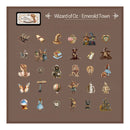 Poppy Crafts Palm Fairytale Town Mini Stickers + Tin - Wizard of Oz Emerald Town