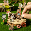 Poppy Crafts Palm Fairytale Town Mini Stickers + Tin - Flower Fairy Four Seasons Town