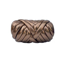 Poppy Crafts Super Chunky Hand Knitting Yarn 500g - Metallic Champagne
