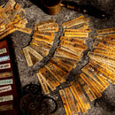 Poppy Crafts Traces of Time Hard Card Label Sticker - Frost-Eroded Iron Marks