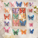 Poppy Glowing Butterfly PET Stickers - Golden Dew Dream
