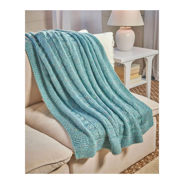 Premier Yarns Free Pattern -  Flora  - Woven Rib Blanket