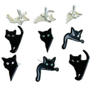 Eyelet Outlet Shape Brads 12/PkgEyelet Outlet Shape Brads 12/Pkg - Black Cat*