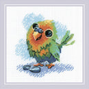 RIOLIS Counted Cross Stitch Kit 6"x6" Little Parrot