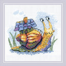 RIOLIS Counted Cross Stitch Kit 6"x6" Little Snail