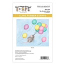Spellbinders House Mouse Rare Bloom Cling Rubber Stamp Set - Up, Up and Away