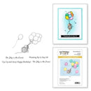 Spellbinders House Mouse Rare Bloom Cling Rubber Stamp Set - Up, Up and Away