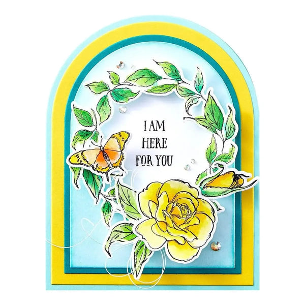Simon Hurley create. Photopolymer Stamp 6"X9" Everyday Wreaths*