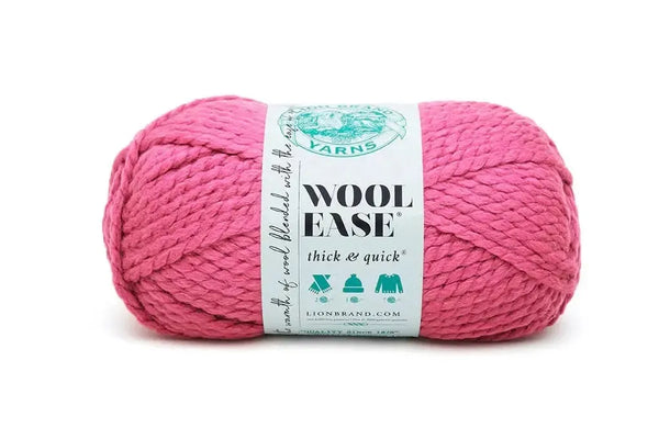 Lion Brand Wool-Ease Thick & Quick Yarn - Raspberry