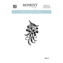 A product information card for Reprint Studio Thin Cutting Dies, showing a black ornamental berry branch design on a white background with the Reprint Studio branding and product code RD111.