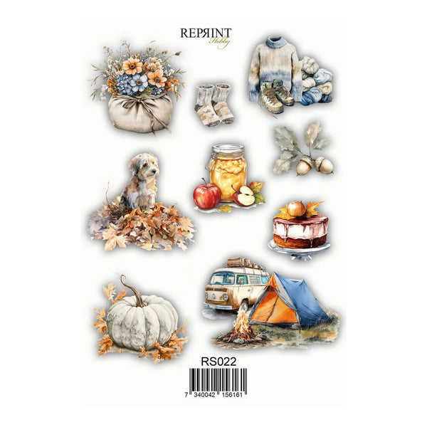 Reprint Cozy Season 4.3"x6.3" Stickers