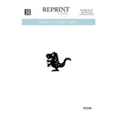 Product packaging card for Reprint Hobby Thin Cutting Dies, featuring a black dinosaur silhouette die on a white background with the Reprint Hobby brand logo and product code RD096.
