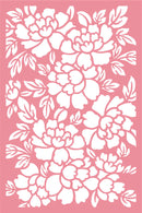 Crafter's Companion Sara Signature Floral Elegance Stencil 4"X6" Perfect Peonies*