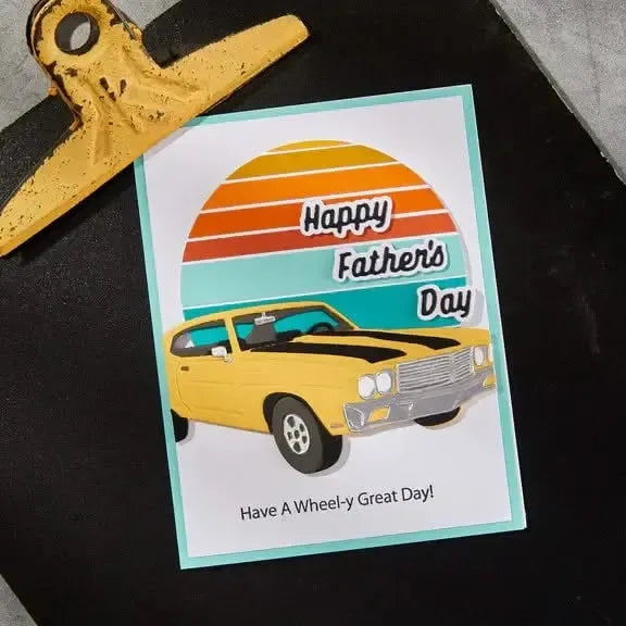 Spellbinders Classic Road Legends Stamp & Die Set By Mindy Eggen - Cruisin' By Sentiments