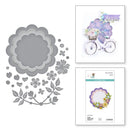 Spellbinders Etched Dies Vintage Flower Shoppe Scallop Journal Cards