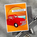 Spellbinders Classic Road Legends Stamp & Die Set By Mindy Eggen - Cruisin' By Sentiments