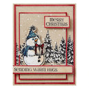 Simon Hurley create. Clear Stamps 6"X9" Sketched Snowman*