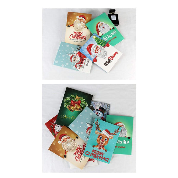 Poppy Crafts Diamond Art Christmas Greeting Card