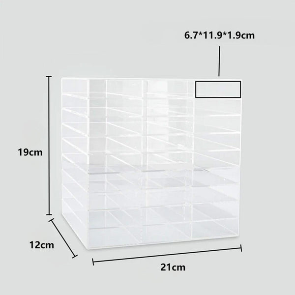Universal Crafts Art Marker Organizer – 108 Slot Clear Acrylic Case