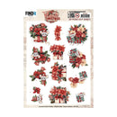 Find It Trading Yvonne Creations 3D Pushout Sheet Floral Presents, Floral Christmas