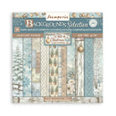 Stamperia Scrapbooking Background Pad 8" x 8" 10 Sheets - White Christmas