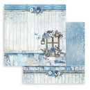 Stamperia Double-Sided Paper Pad 8"x 8" 10/Pkg - Blue Land