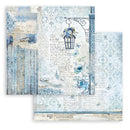 Stamperia Double-Sided Paper Pad 8"x 8" 10/Pkg - Blue Land