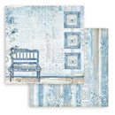 Stamperia Double-Sided Paper Pad 8"x 8" 10/Pkg - Blue Land