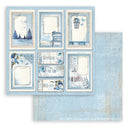Stamperia Double-Sided Paper Pad 8"x 8" 10/Pkg - Blue Land