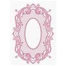 Nature's Garden Vintage Rose 2D Embossing Folder 5"X7" Baroque Frame*
