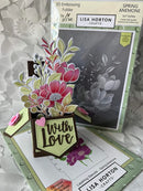 Lisa Horton Crafts Layering Stencils Spring Anemone