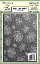Lisa Horton Crafts Embossing Folder 5"X7" Pine Cones And Acorns*